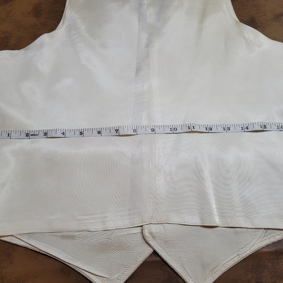 New Tan Vest with Cream Back - Picture 5 of 5